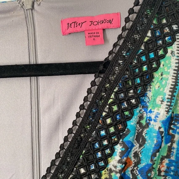 Betsy Johnson Cold Shoulder Long Sleeve Baby Doll Dress - Picture 6 of 10